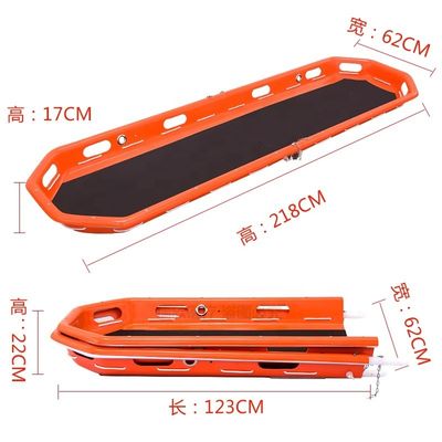 Chân chuyển bệnh nhân PE nhựa cho trực thăng cứu hộ khẩn cấp