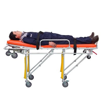 Ống tạ xe cứu thương gấp nhôm kim loại màu cam Ống tạ phẫu thuật