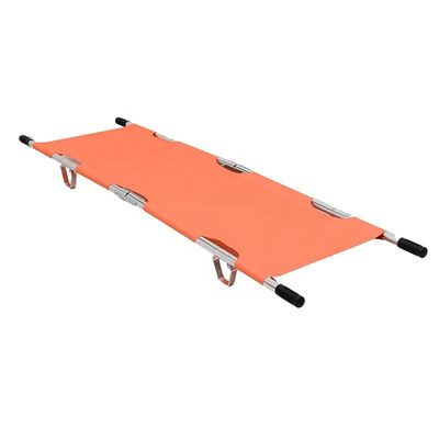 Oxford Cloth Collapsible Stretcher xe cứu thương màu cam cho cứu hộ khẩn cấp