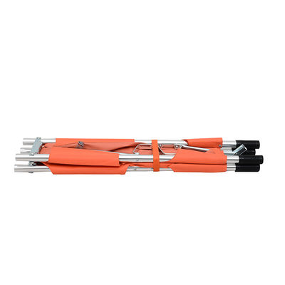 Oxford Cloth Collapsible Stretcher xe cứu thương màu cam cho cứu hộ khẩn cấp