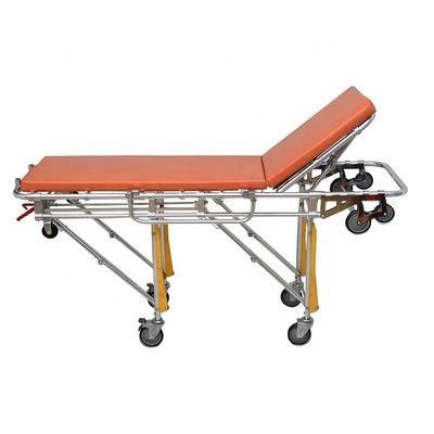 Bệnh viện Stretcher Đồ đặt xe cứu thương màu cam Cấp độ I Xe cứu thương Trolley
