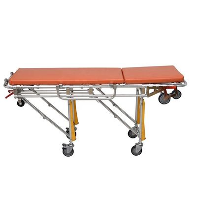 Bệnh viện Stretcher Đồ đặt xe cứu thương màu cam Cấp độ I Xe cứu thương Trolley