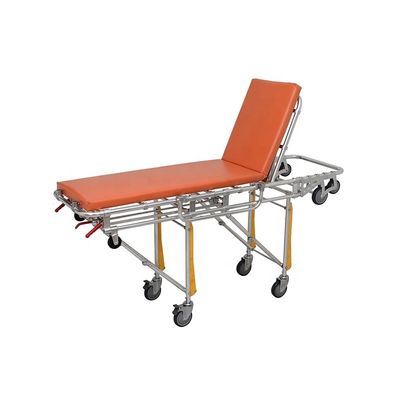 Bệnh viện Stretcher Đồ đặt xe cứu thương màu cam Cấp độ I Xe cứu thương Trolley