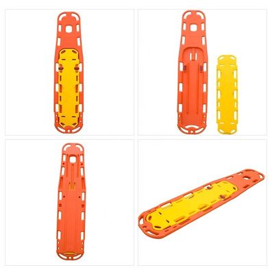 HDPE gấp xe cứu thương vỏ xương sống cho chăm sóc y tế khẩn cấp