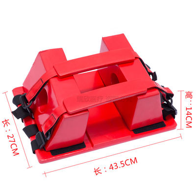 Cứu hộ khẩn cấp Đỏ NBR Head Immobilizer cho Stretcher Durable Device
