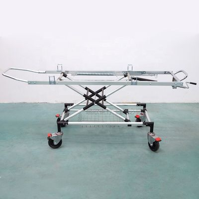 Blue nhôm hợp kim khẩn cấp xe cứu thương giường trải giường cho sơ cứu