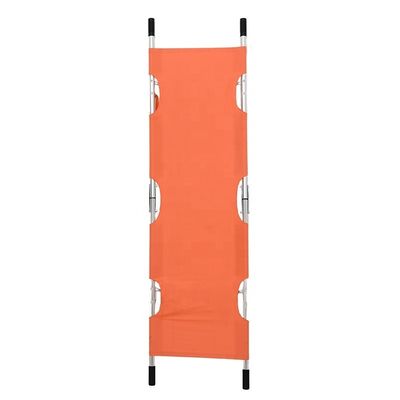 Oxford Cloth Collapsible Stretcher xe cứu thương màu cam cho cứu hộ khẩn cấp