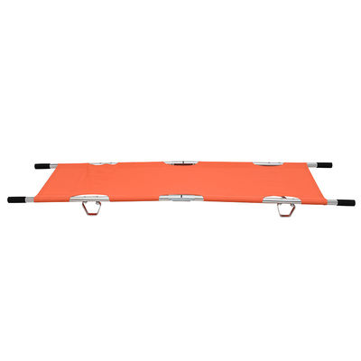 Oxford Cloth Collapsible Stretcher xe cứu thương màu cam cho cứu hộ khẩn cấp