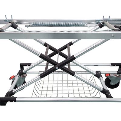 Thép nhôm giường bệnh viện khẩn cấp Blue Emergency Stretcher Bed