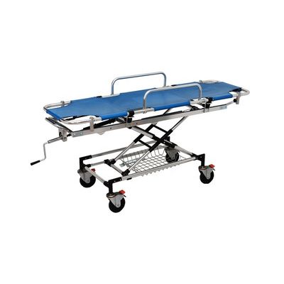 Thép nhôm giường bệnh viện khẩn cấp Blue Emergency Stretcher Bed